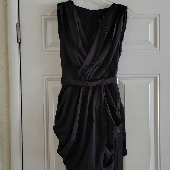 Rachael G. Grecian Style Dress with Slings, High Back, Black, Size 2 and 4 - Picture 11 of 12